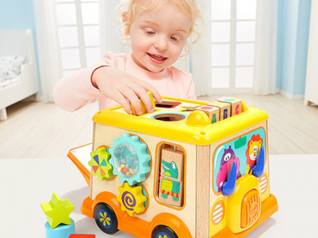 Centru activitati interactiv Primul meu Autobuz Top Bright, multicolor [3]