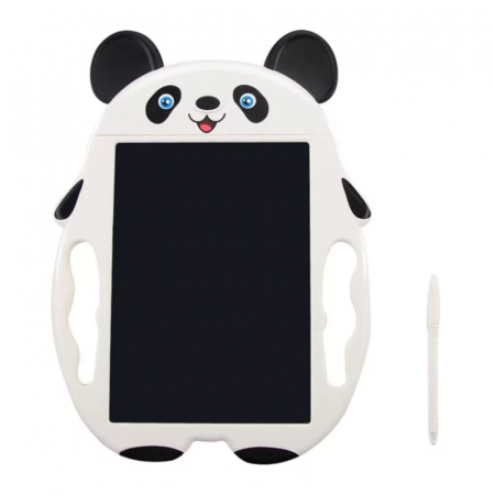Accesorii Craft - Tableta grafica LCD Urs Panda pentru notite si desene cu stergere automata 8.5 Inch, alb