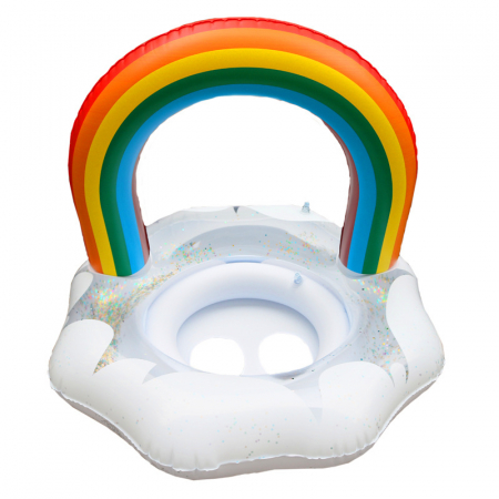 Colac de inot bebe cu arcada Curcubeu, 70 cm [5]