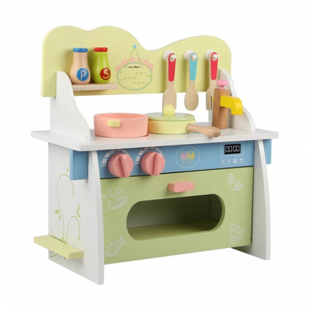 Bucatarie multifunctionala Color Kitchen din lemn cu multiple accesorii, multicolor [0]