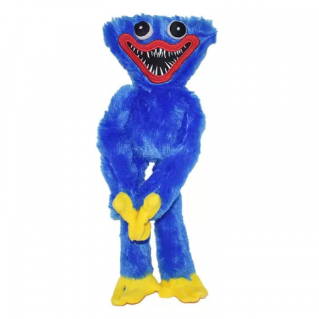 Mascota de plus Huggy Wuggy din Poppy Playtime, 40 cm, albastru [0]
