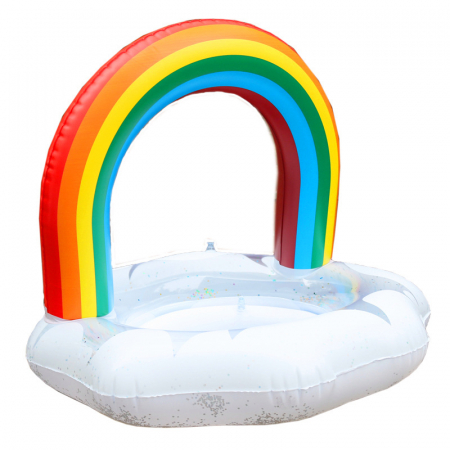 Colac de inot bebe cu arcada Curcubeu, 70 cm [4]
