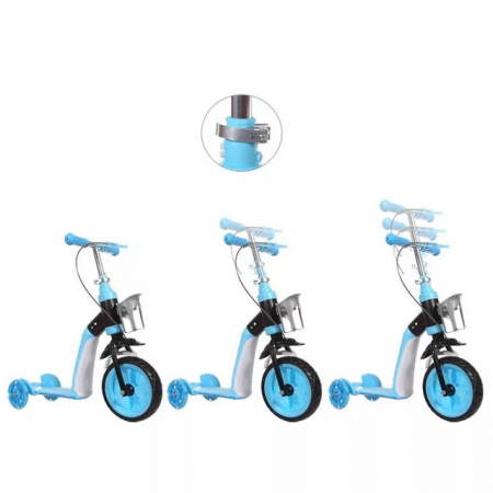 Trotineta convertibila 2 in 1, Scooter, albastru [2]