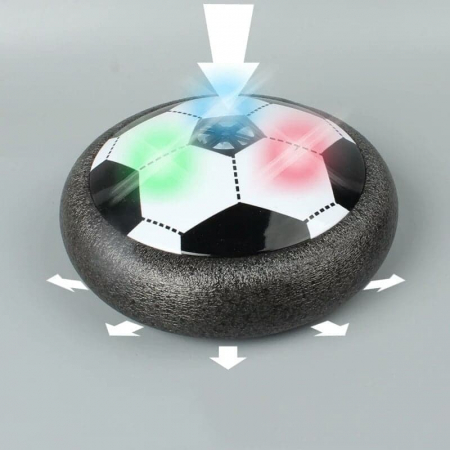 Minge de fotbal cu jet de aer Hover Ball, alb/negru [3]
