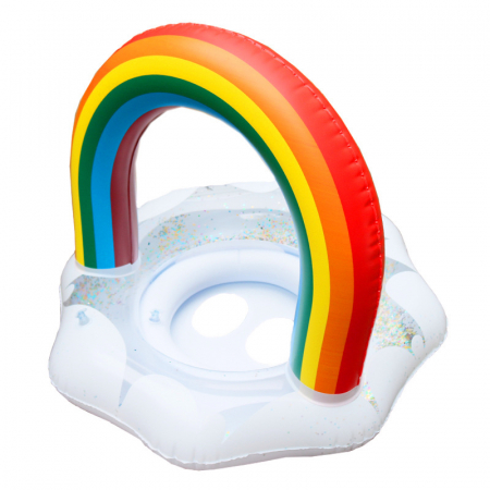 Colaci, piscine si accesorii inot - Colac de inot bebe cu arcada Curcubeu, 70 cm