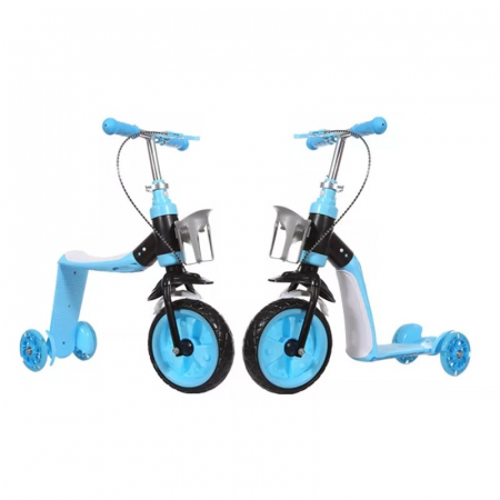 Trotineta convertibila 2 in 1, Scooter, albastru [5]