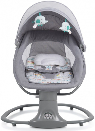 Balansoar electric 3 in 1 Mastela, bluetooth, telecomanda, gri [5]