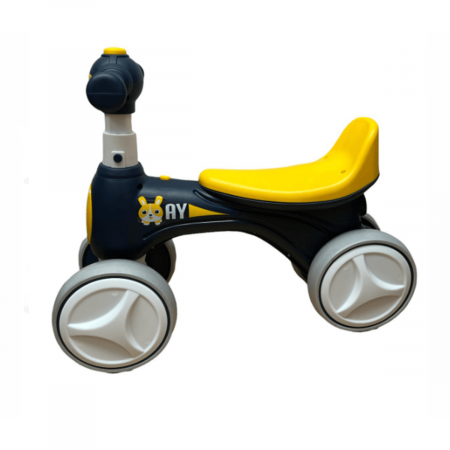 Bicicleta fara pedale cu roti silentioase, pentru copii 1-3 ani, lumini, muzica si baloane de sapun, bleumarin [3]
