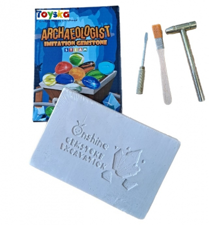 Set Arheologie descopar pietre pretioase, Gemstone Excavation Imitation Gemstone [0]