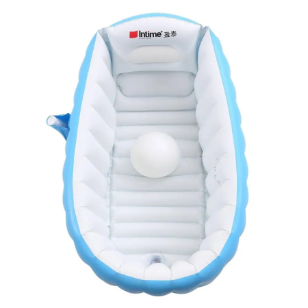 Cadita de baie gonflabila pentru bebelusi, 90x60x27 cm, albastru [1]