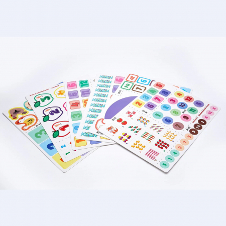 Carte educativa cu stickere reutilizabile Quiet Book, Matematica, multicolor [3]