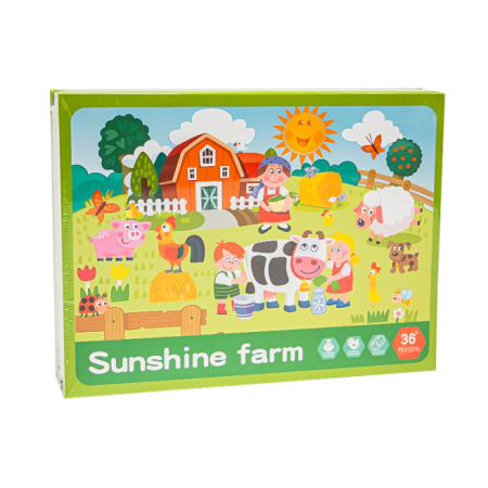 Carte magnetica educativa cu Animale de la Ferma, multicolor [4]