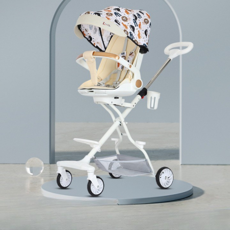 Carucior Sport  3in1, 6-36 Luni, Reversibil, Pliabil,Crem Model Jungla [1]