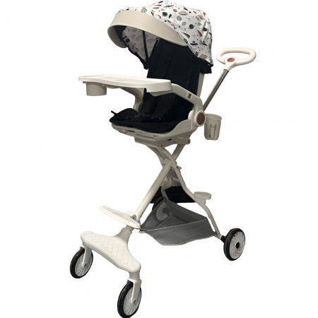 Carucioare copii - Carucior Sport  3in1, 6-36 luni, Reversibil, Pliabil,Bej Model Cosmos