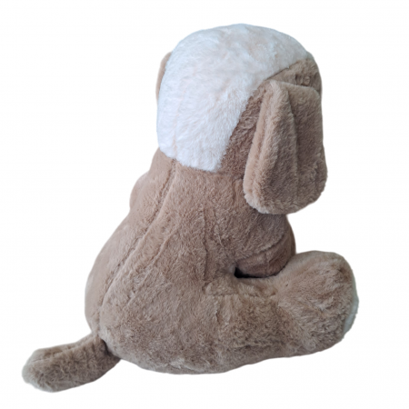 Catel din plus cu papion, 40 cm, maro [1]
