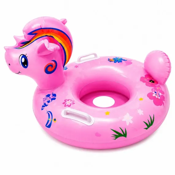 Colac cu chilotel si manere pentru copii Unicorn Swim Ring, 70x60 cm, roz [0]