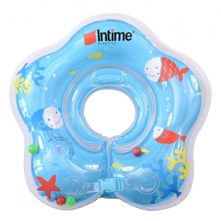 Colaci, piscine si accesorii inot - Colac de gat pentru bebelusi, 0-24 luni, albastru