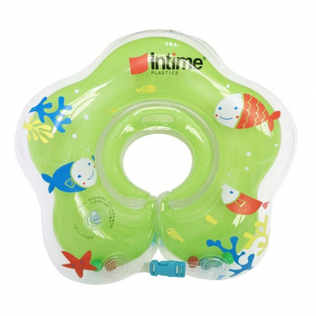 Colaci, piscine si accesorii inot - Colac de gat pentru bebelusi, 0-24 luni, verde