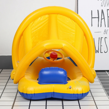 Colac gonflabil mama si copilul, parasolar detasabil si suport pentru copil [4]