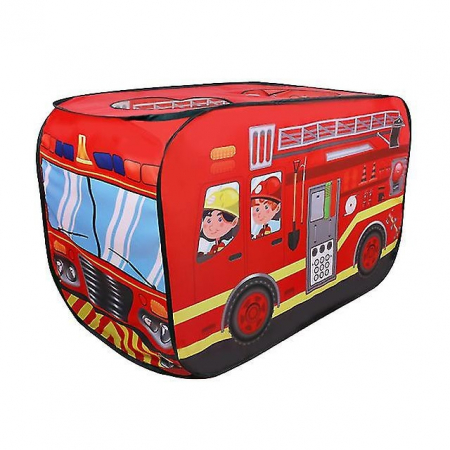 Cort de joaca pentru copii Masina de Pompieri, rosu [0]