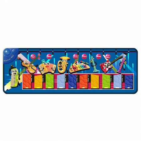 Camera copilului - Covoras muzical interactiv cu Instrumente, 110 x 36 cm, multicolor