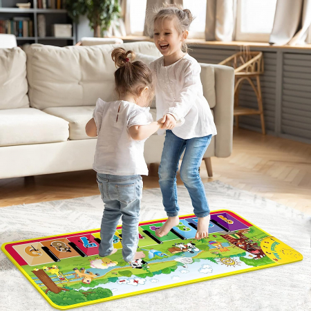 Covoras muzical interactiv cu Numere, 110 x 36 cm, multicolor [2]