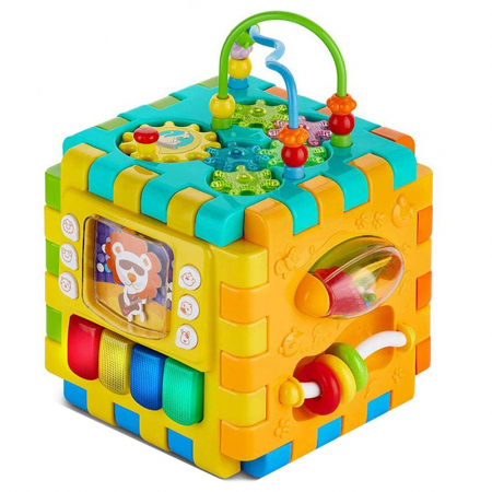 Cub interactiv muzical Play & Learn Activity, multicolor [0]