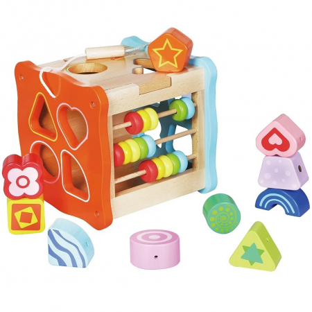 Cub Montessori cu activitati de Sortare si Snuruit Neowows, multicolor [0]