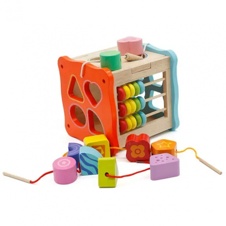 Cub Montessori cu activitati de Sortare si Snuruit Neowows, multicolor [4]