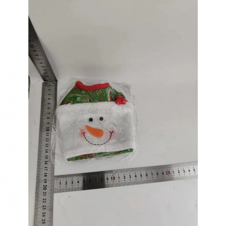 Cutie Decorativa pentru Servetele,  Model Mos Craciun , Rosu [1]