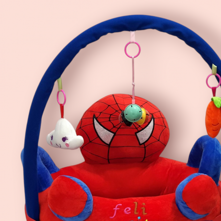 Fotoliu Din Plus Pentru Bebelusi Cu Activitati, Spiderman, albastru [1]