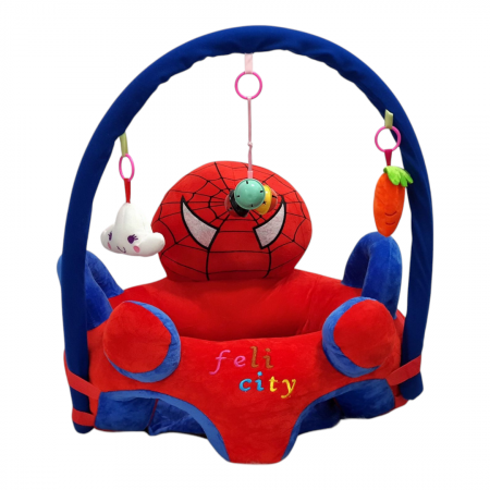 Fotolii din plus - Fotoliu Din Plus Pentru Bebelusi Cu Activitati, Spiderman, albastru