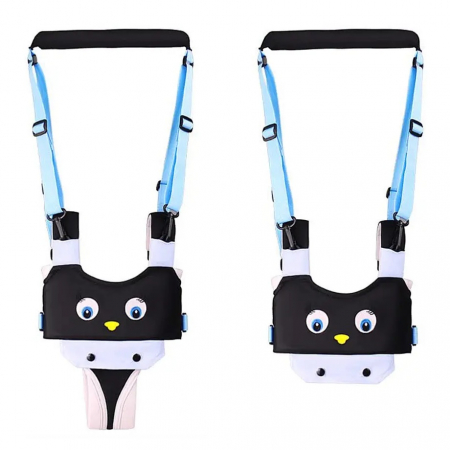 Ham bebe cu suport tip chilot detasabil, premergator, asistare mers, bumbac, bleumarin [1]