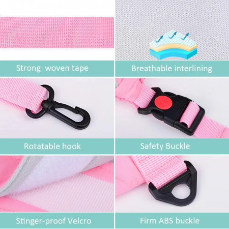 Ham bebe cu suport tip chilot detasabil, premergator, asistare mers, bumbac, roz [3]