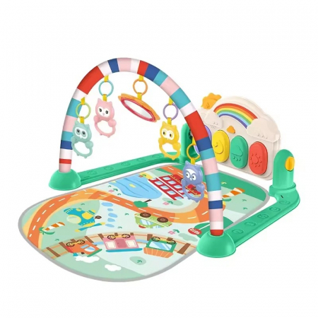 Saltea activitati bebe, Baby Piano Fitness Rack, verde