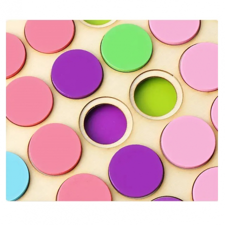 Joc creativ mozaic Clasificarea Culorilor, 20 cartonase, 36 jetoane, multicolor [5]