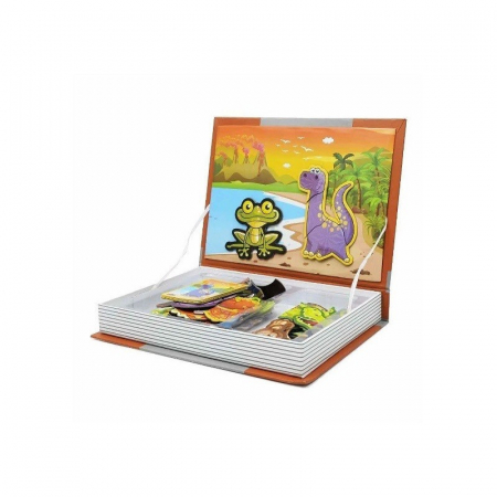 Joc educativ Carte magnetica Animal Spell, 81 piese, maro [2]