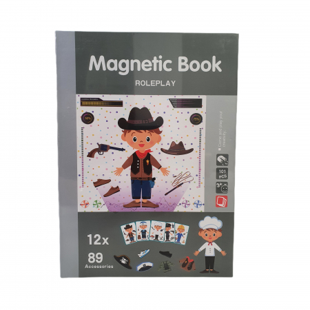 Joc educativ Carte magnetica Meserii Role Play, 101 piese, gri [0]