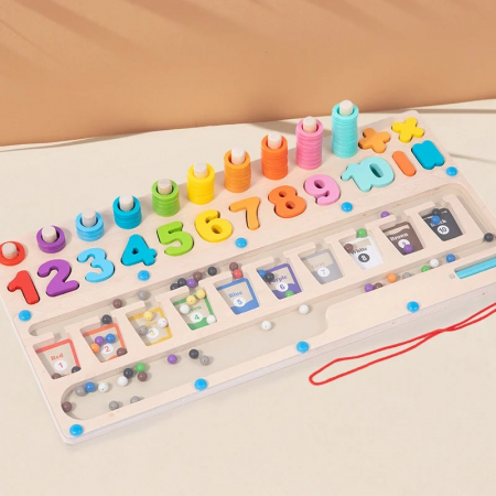 Joc educativ Logaritmic cu labirint sortare culori, multicolor [3]