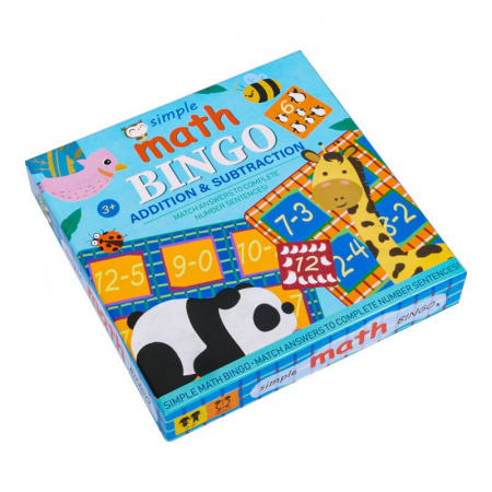 Joc educativ Matematic Bingo Simple Math, Invata adunari si scaderi