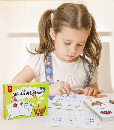 Joc scrie si sterge Litere, 32 planse reutilizabile, multicolor [1]