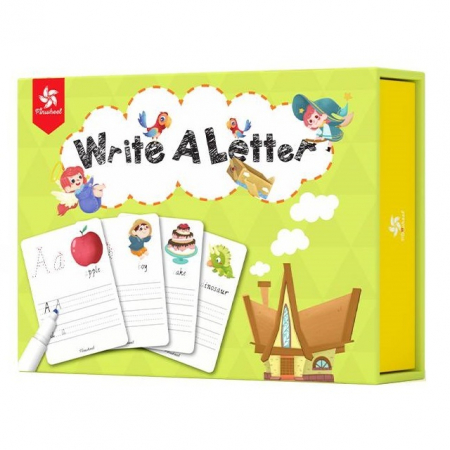 Joc scrie si sterge Litere, 32 planse reutilizabile, multicolor [0]