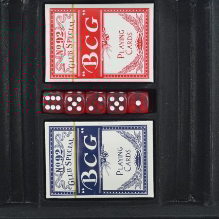 Joc Societate Set de Poker Complex cu 300 de jetoane,Echipat cu servieta de aluminiu [5]