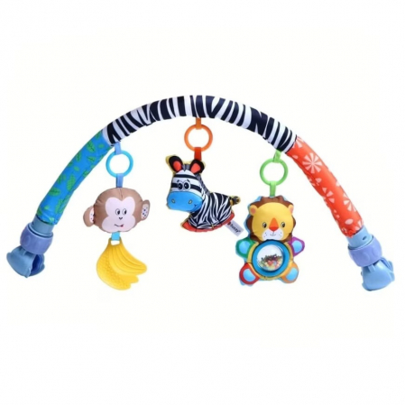 Jucarie Arcada bebe zornaitoare pentru patut/carucior, albastru [0]