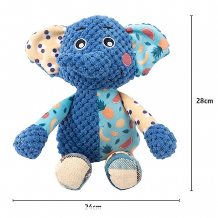 Jucarie bebe senzoriala de plus Elefant, multicolor [1]