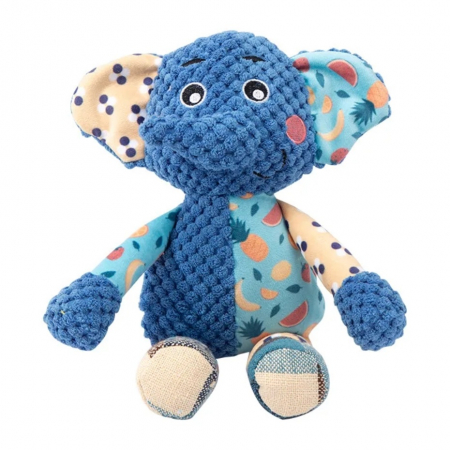 Jucarie bebe senzoriala de plus Elefant, multicolor [0]