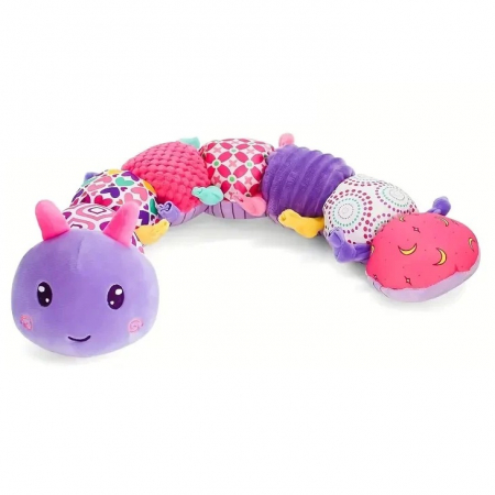 Jucarie Bebe Senzoriala Muzicala Omida, 60x9 cm, mov [0]