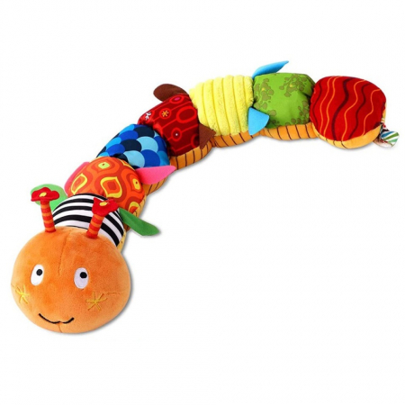Jucarie Bebe Senzoriala Muzicala Omida, 60x9 cm, multicolor