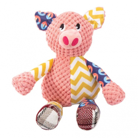 Jucarii bebe - Jucarie bebe senzoriala de plus Porcusor, multicolor