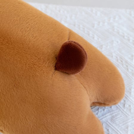 Jucarie de plus Capibara tip perna, umplutura hipoalergenica, pentru copii si adulti, 70 cm, maro [3]